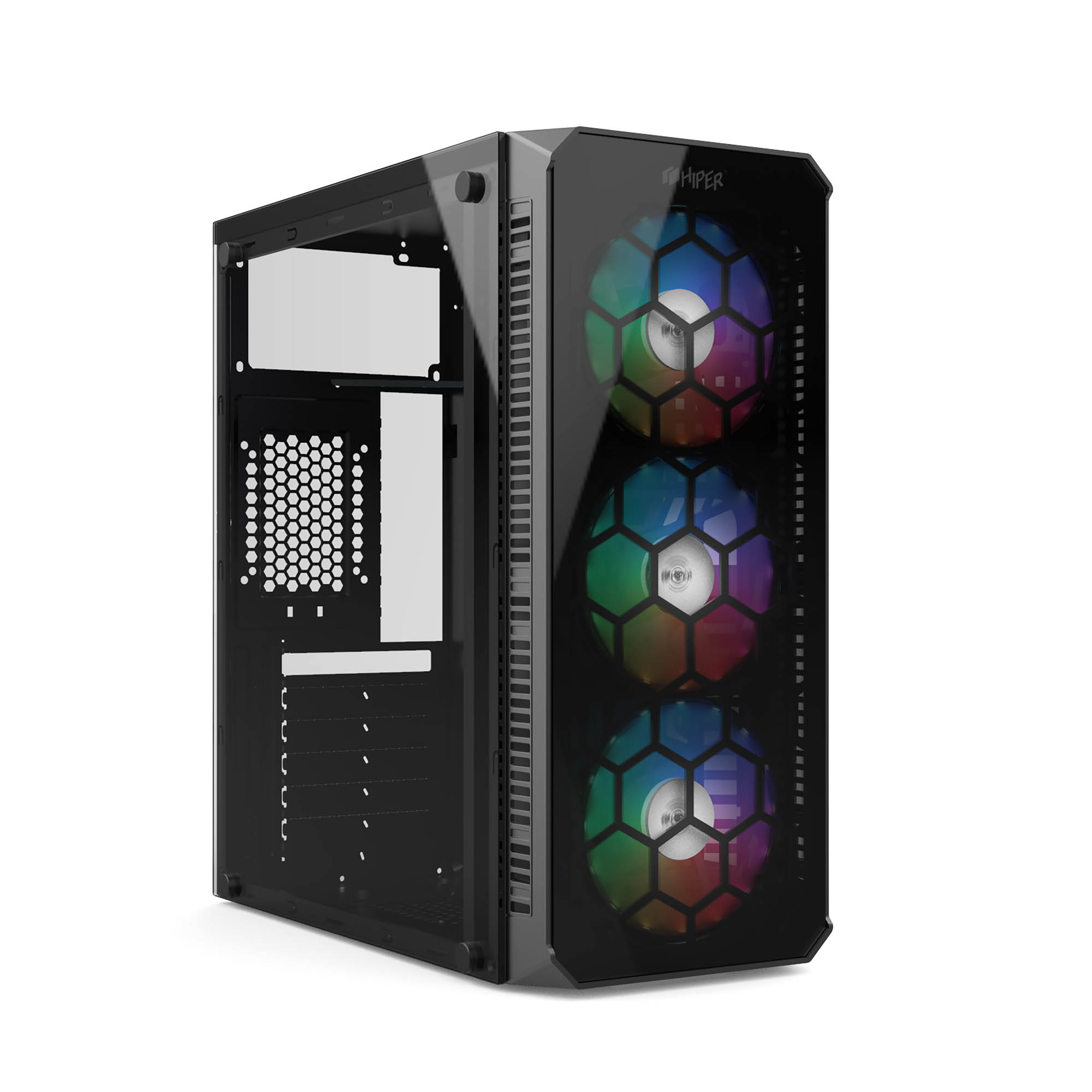 картинка Корпус Hiper HG-C103RGB ATX Black от магазина КомпьютерЦентр