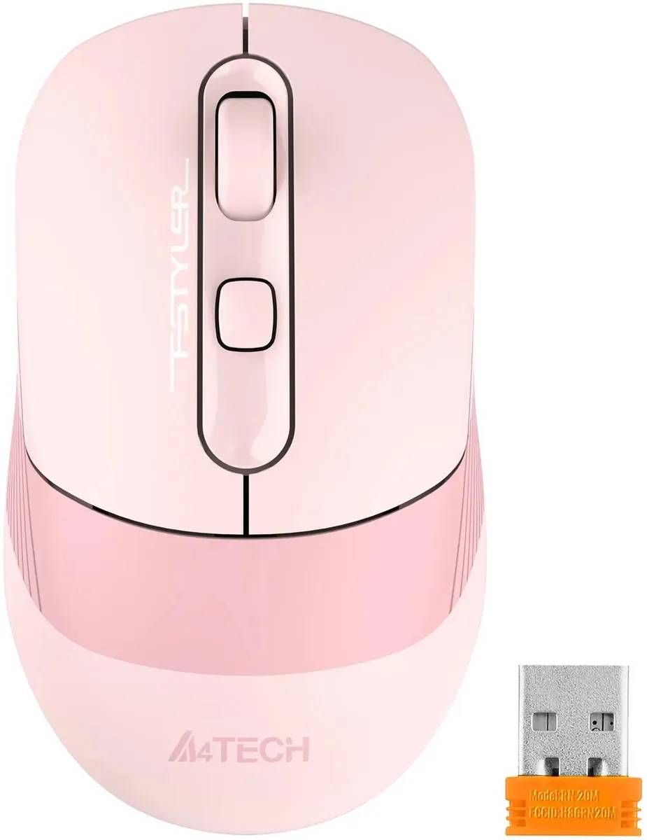 картинка Мышка A4Tech Fstyler FB10CS Pink беспроводная (FB10CS USB BABY PINK) от магазина КомпьютерЦентр