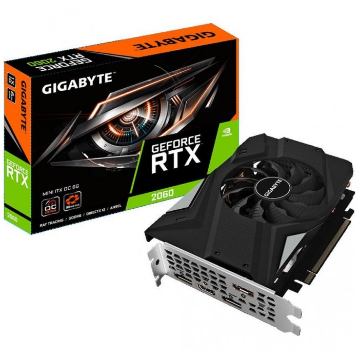 картинка Видеокарта Gigabyte 6Gb GDDR6 GeForce RTX 2060 (GV-N2060OC-6GD) от магазина КомпьютерЦентр