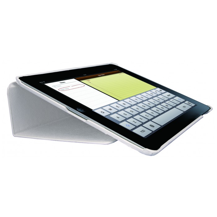 картинка Чехол Ozaki iCoat Notebook Cross Patterns White for iPad 2 (IC893AWH) от магазина КомпьютерЦентр