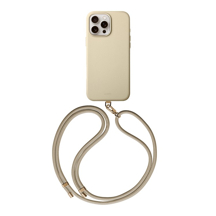 картинка Чехол из искусственной кожи Uniq COEHL MUSE (MagSafe) для iPhone 16 Pro MAX 6.9'' CREAM (IP6.9P(2024)-MUSMCREM) от магазина КомпьютерЦентр
