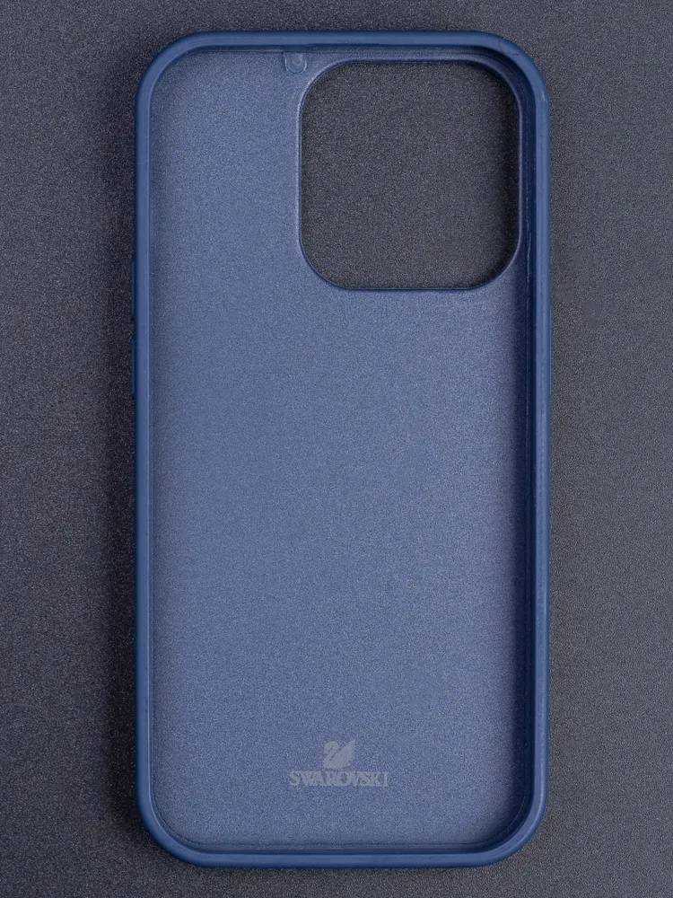 картинка Чехол Swarovski для iphone 13 Pro Max Синий от магазина КомпьютерЦентр