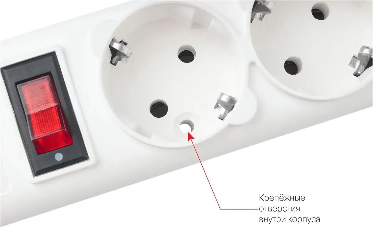 картинка Сетевой фильтр 1,9 м, PowerCube, 5 розеток, White (SPG-B-6-White) от магазина КомпьютерЦентр