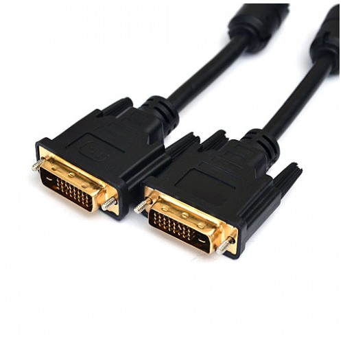 картинка Кабель DeTech DVI (24+1) Gold M-M 30 AWG 2 ferrite 1.8m от магазина КомпьютерЦентр