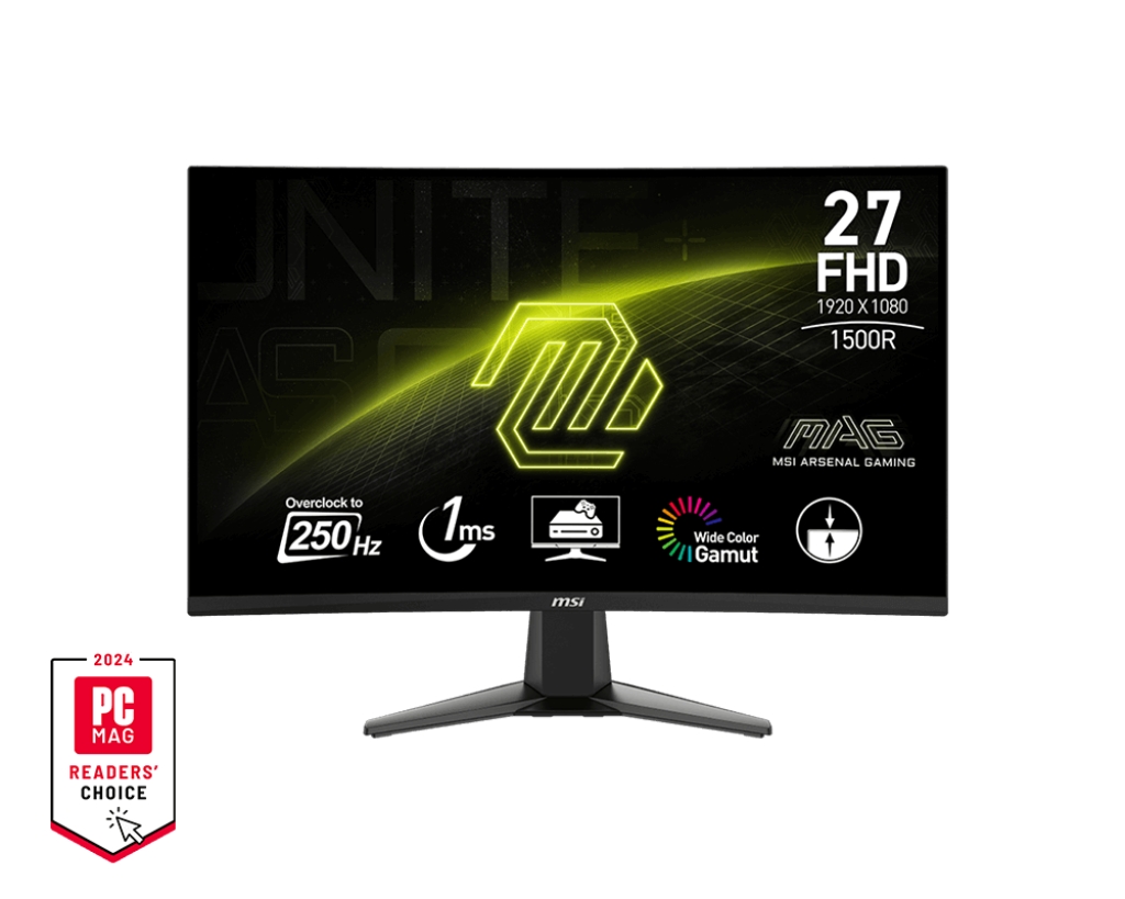 картинка Монитор 27'' MSI MAG 27C6X Curved 1500R от магазина КомпьютерЦентр
