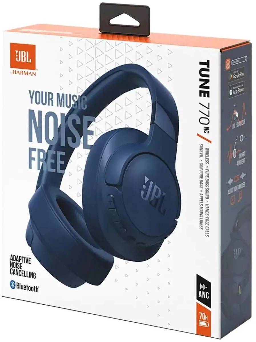 картинка Bluetooth гарнитура JBL Tune 770NC Blue от магазина КомпьютерЦентр