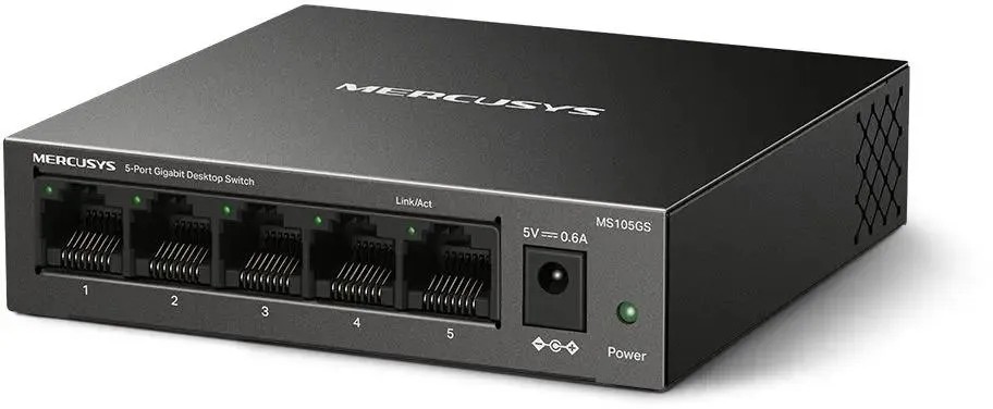 картинка Switch 5-port Mercusys MS105GS, неуправляемый 10/ 100/ 1000BaseTX от магазина КомпьютерЦентр