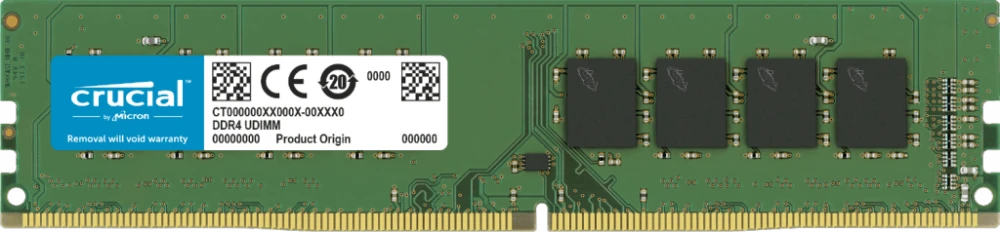 картинка DIMM DDR4 16Gb 3200MHz PC4-25600 Crucial CL19 (CB16GU3200) от магазина КомпьютерЦентр