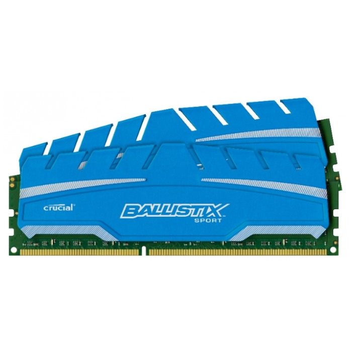 картинка Набор модулей памяти Crucial DIMM DDR3 16Gb (2 x 8Gb) 1866MHz PC3-14900 Ballistics Sportl XT CL10  (BLS2C8G3D18ADS3CEU) от магазина КомпьютерЦентр
