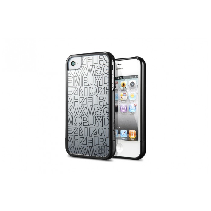 картинка Чехол SGP Case Linear Mirror Series Alice Black for iPhone 4/4S (SGP09086) от магазина КомпьютерЦентр
