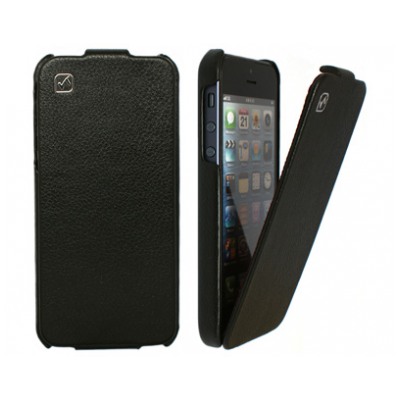 картинка Чехол HOCO Leather Case Exclusively Touching Black for iPhone 5 от магазина КомпьютерЦентр