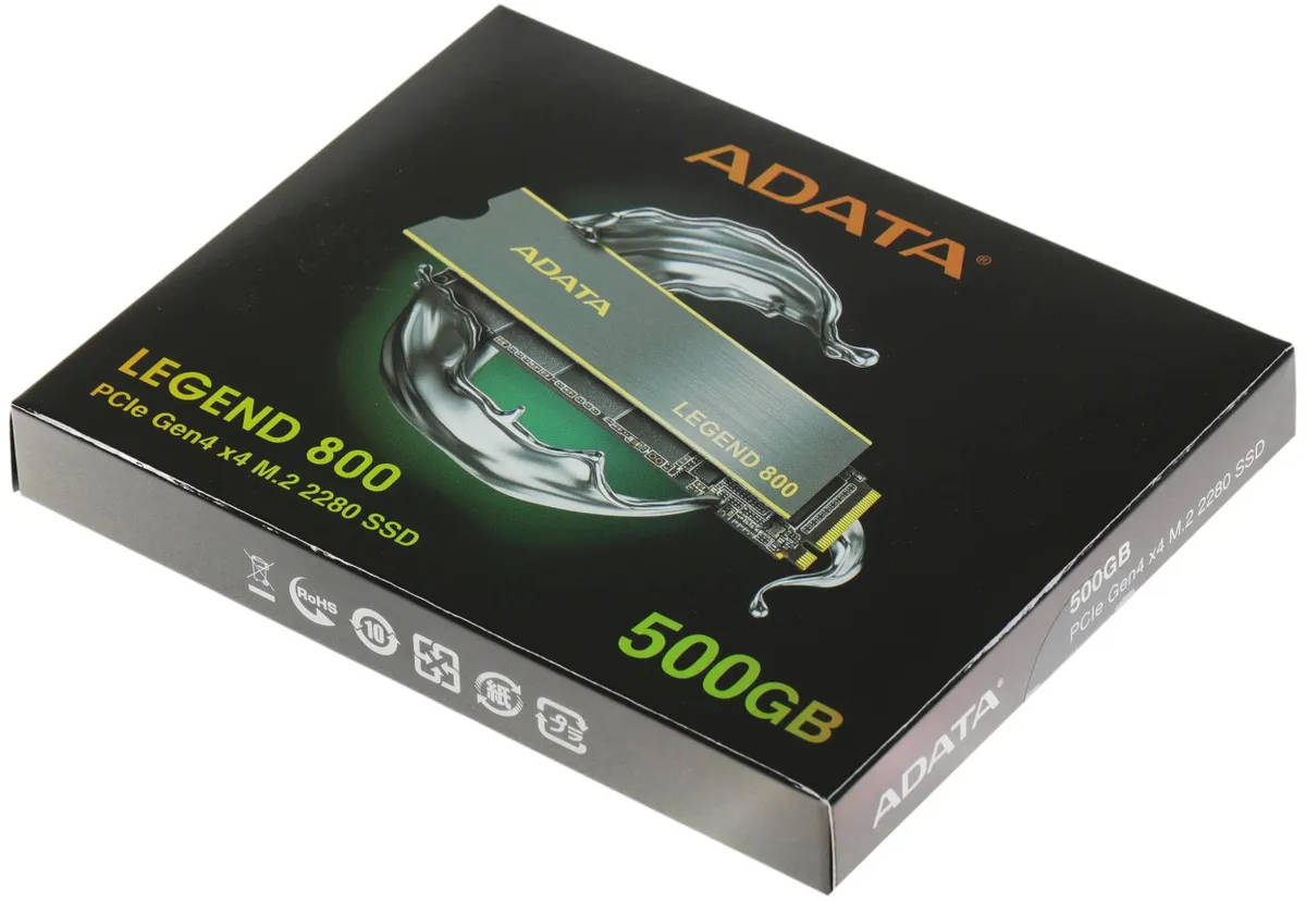 картинка SSD накопитель 500 Гб AData Legend 800 M.2 2280 (ALEG-800-500GCS) от магазина КомпьютерЦентр