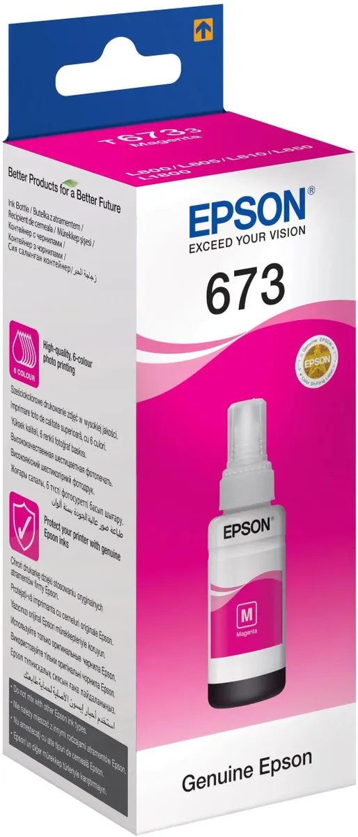 картинка Картридж Epson L800 Magenta (C13T67334A) от магазина КомпьютерЦентр