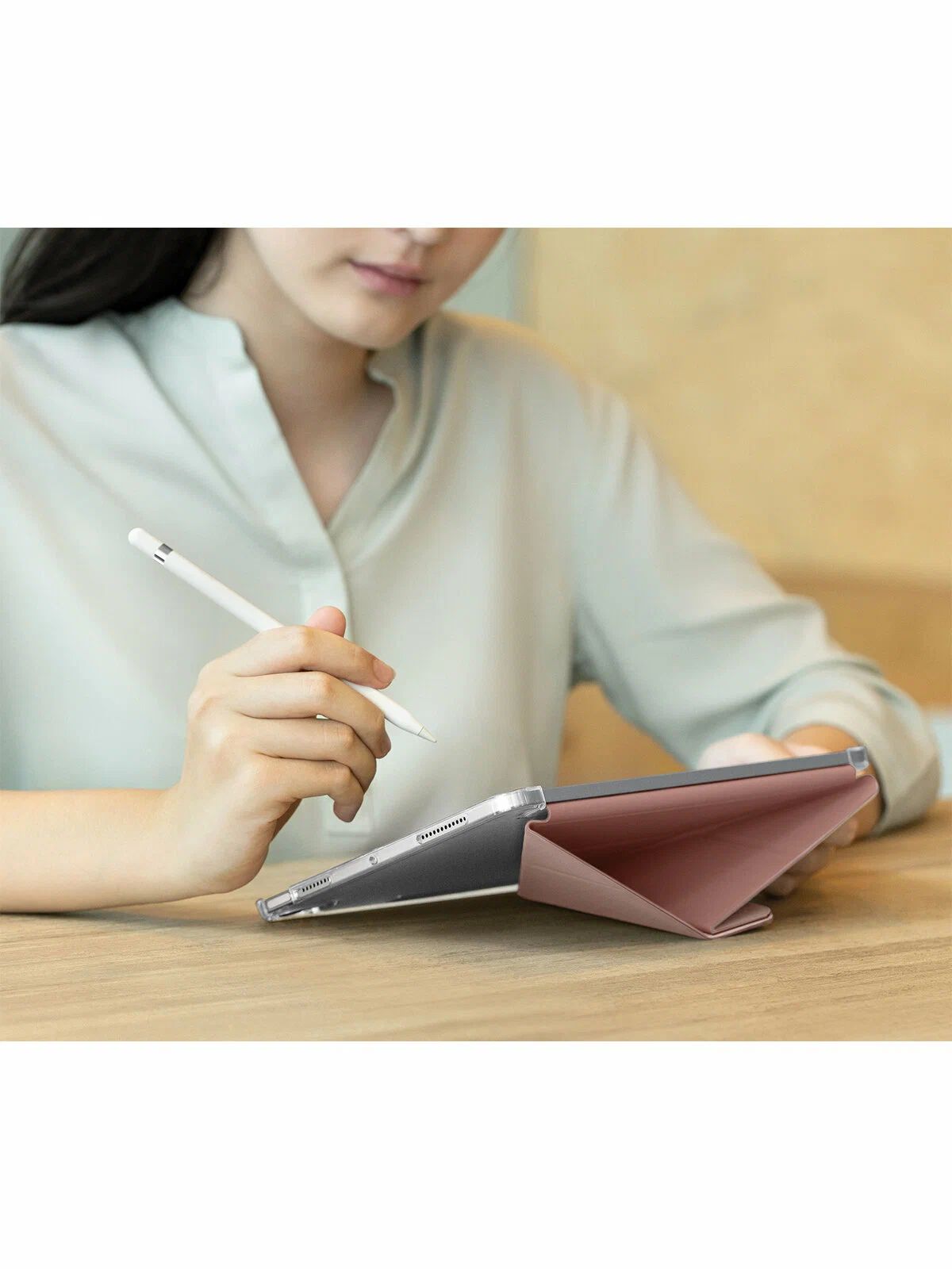 картинка Чехол Uniq CAMDEN для iPad 10.9/  11'' (A16/ 10TH GEN), цвет розовый (PINK) от магазина КомпьютерЦентр