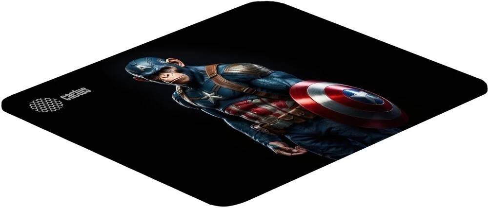картинка Коврик для мышки Cactus Captain America 250x200x3мм (CS-MP-D08S) от магазина КомпьютерЦентр