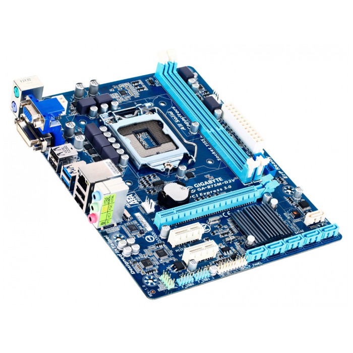 картинка Материнская плата Gigabyte GA-B75M-D2V oem (GA-B75M-D2V) от магазина КомпьютерЦентр