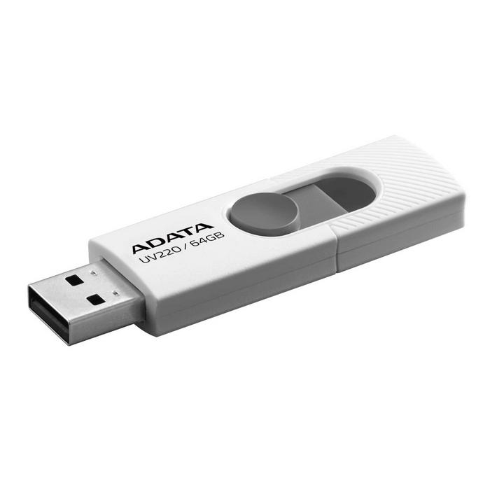 картинка USB накопитель 64Gb A-Data UV220 White/ Gray (AUV220-64G-RWHGY) от магазина КомпьютерЦентр