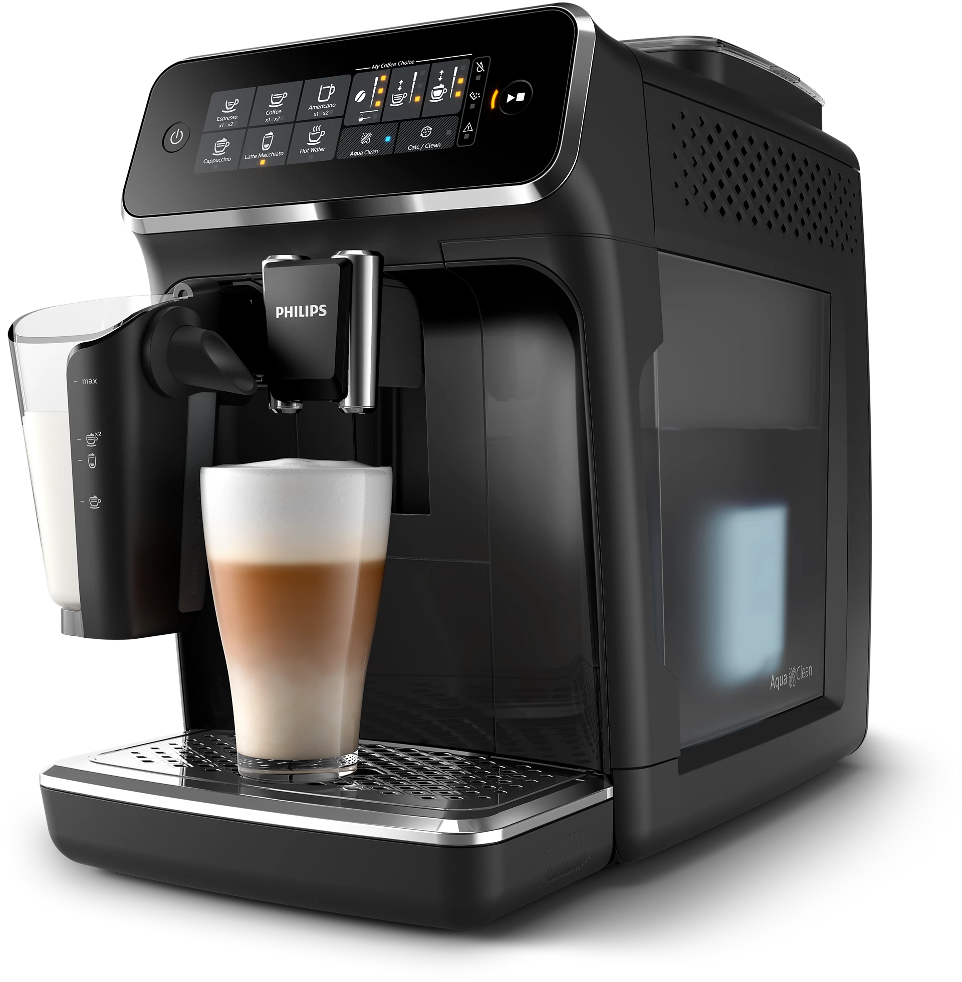 картинка Кофемашина Philips EP3241 LatteGo, черный от магазина КомпьютерЦентр