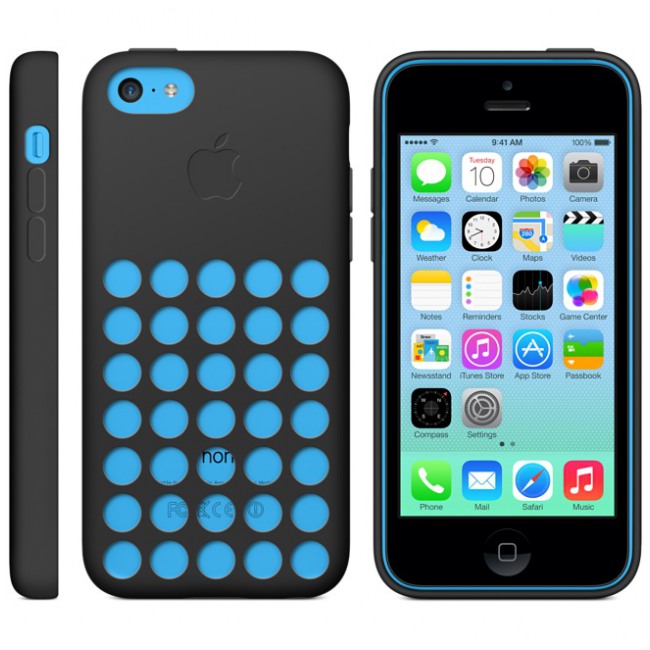 картинка Чехол Apple Case for iPhone 5C Black (MF040) от магазина КомпьютерЦентр