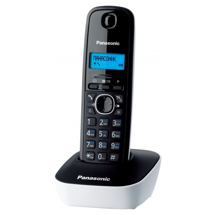 картинка Телефон Panasonic KX-TG1611UA Black-White (KX-TG1611UAW) от магазина КомпьютерЦентр