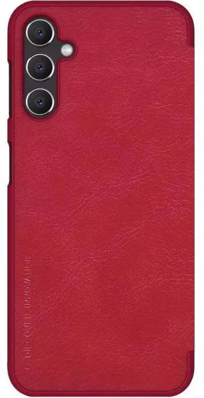 картинка Чехол-книжка Nillkin Qin из Premium экокожи для Samsung Galaxy A34, красный от магазина КомпьютерЦентр