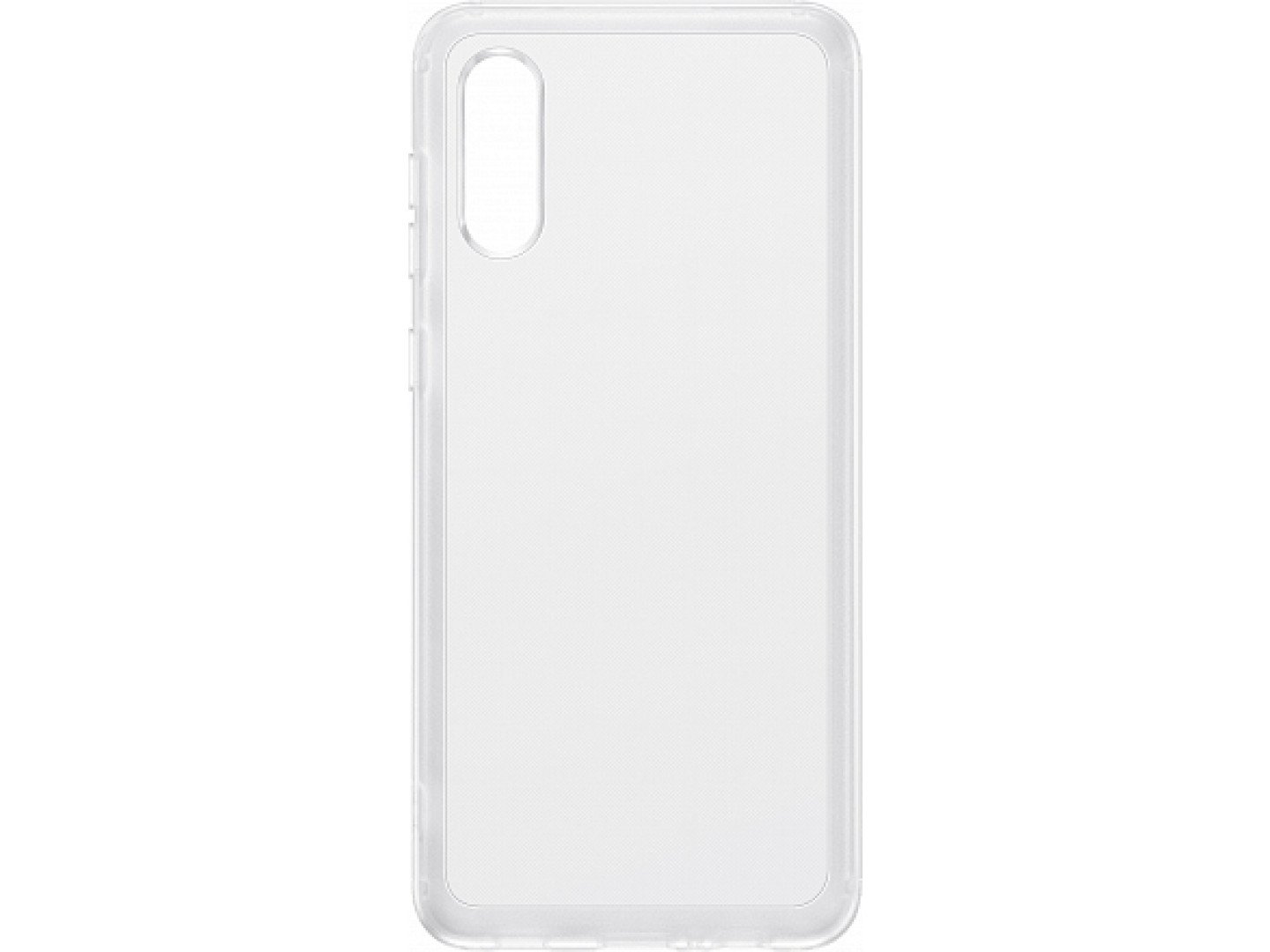 картинка Чехол (флип-кейс) Samsung для Samsung Galaxy A02 Soft Clear Cover прозрачный (EF-QA022TTEGRU) от магазина КомпьютерЦентр