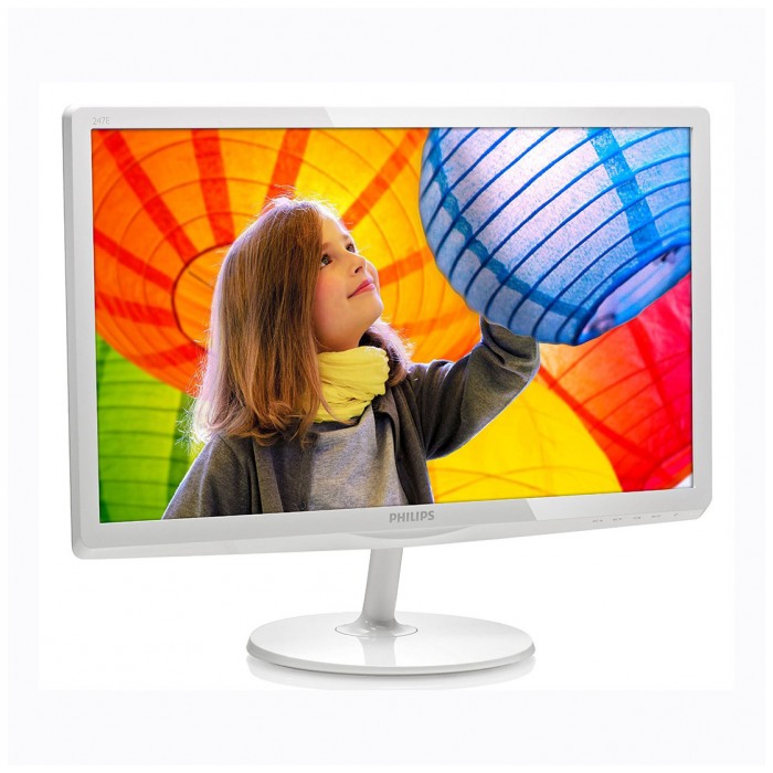 картинка Монитор Philips 23.6'' 247E6EDAW White (247E6EDAW) от магазина КомпьютерЦентр