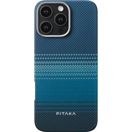 картинка Чехол PITAKA Tactile Woven Case для iPhone 16 Pro 6.3'', принт восход луны (Moonrise) от магазина КомпьютерЦентр