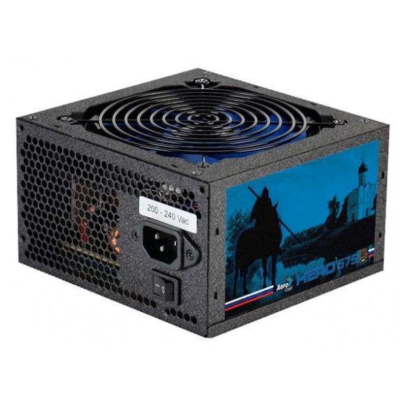 картинка Блок питания AeroCool Hero 675W (650W HERO) от магазина КомпьютерЦентр