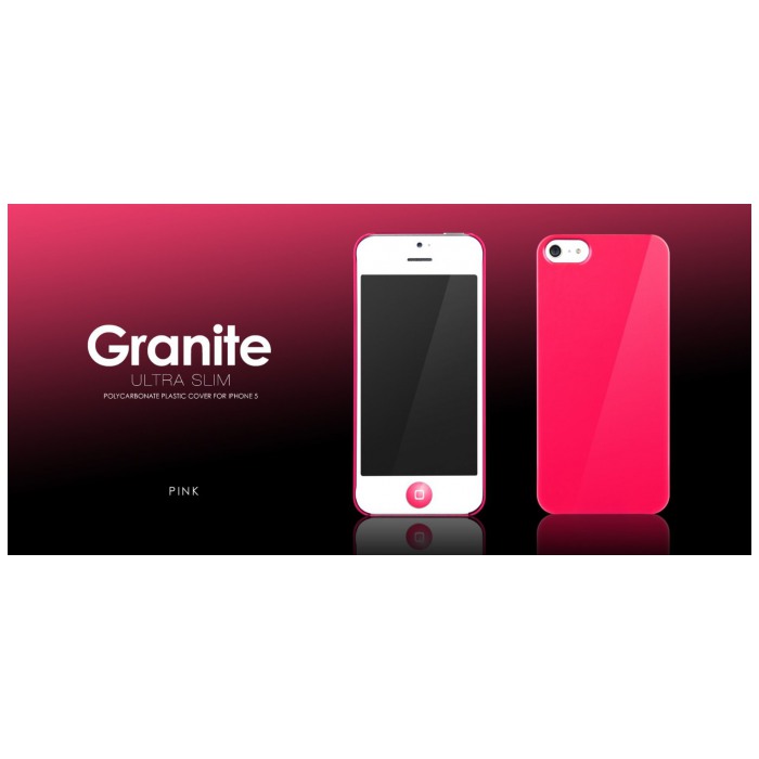 картинка Чехол More Granite Ultra Slim Pink for iPhone 5 (AP20-005PNK) от магазина КомпьютерЦентр