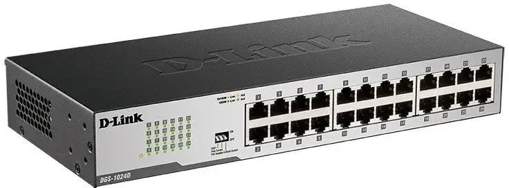 картинка Switch 24-port D-Link DGS-1024D/ I 24x1Гбит/ с неуправляемый от магазина КомпьютерЦентр