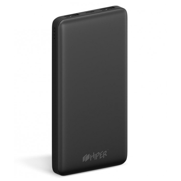 картинка Аккумулятор внешний Hiper Li-Pol 10000mAh 2.4A+2.1A Black 2xUSB  (ST10000) от магазина КомпьютерЦентр
