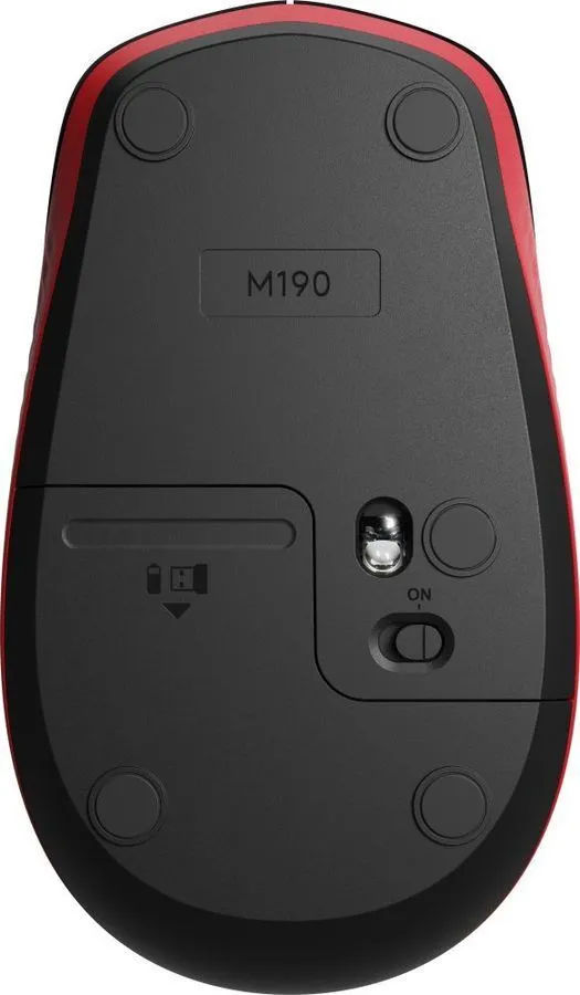 картинка Мышка Logitech M190 Wireless, Red (910-005926) от магазина КомпьютерЦентр