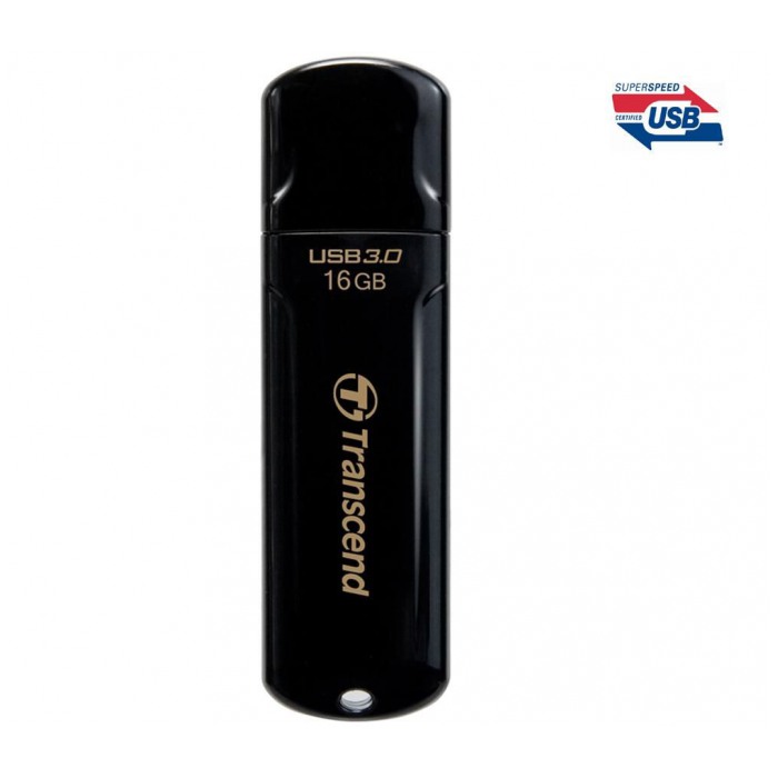картинка Флешка USB Transcend JetFlash 700 16Gb Black USB 3.0 (TS16GJF700) от магазина КомпьютерЦентр