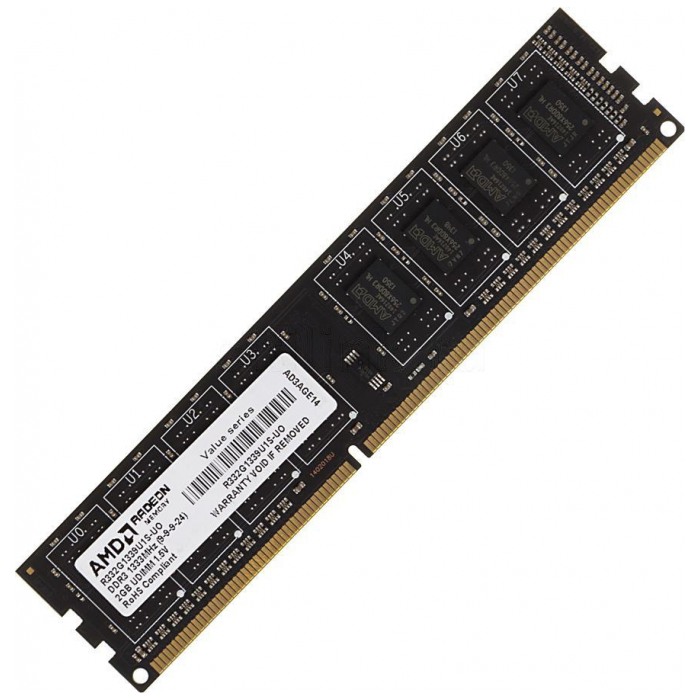 картинка Оперативная память AMD DIMM DDR3 2Gb 1333MHz PC3-10600 (R332G1339U1S-UO) от магазина КомпьютерЦентр