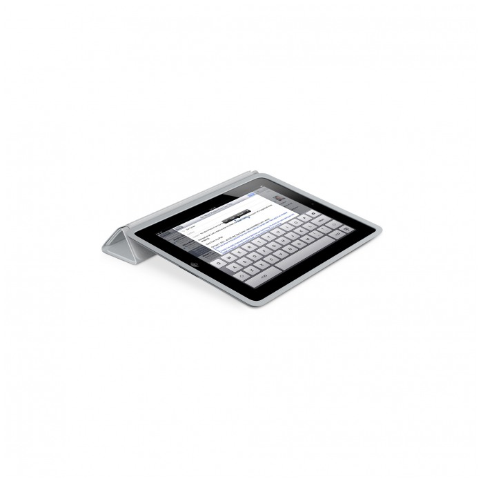 картинка Чехол Apple Case Smart Case Polyurethane Light Grey for New iPad/ iPad2 (md455) от магазина КомпьютерЦентр