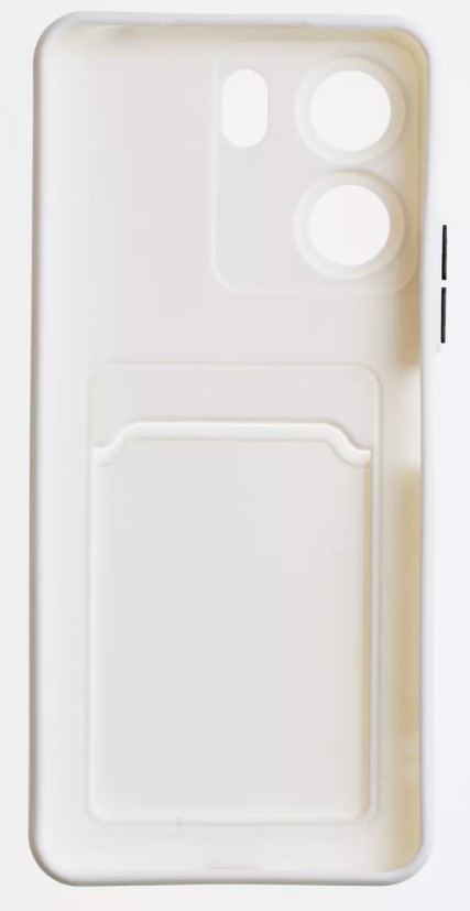 картинка Чехол на Xiaomi Redmi 13C Poco C65 Soft Touch с кардхолдером, белый от магазина КомпьютерЦентр