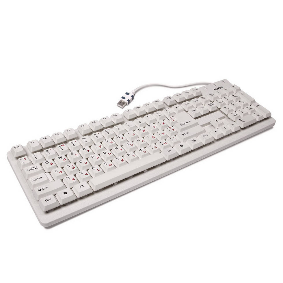 картинка Клавиатура Sven Standard 301 White (SV-03100301UW) от магазина КомпьютерЦентр