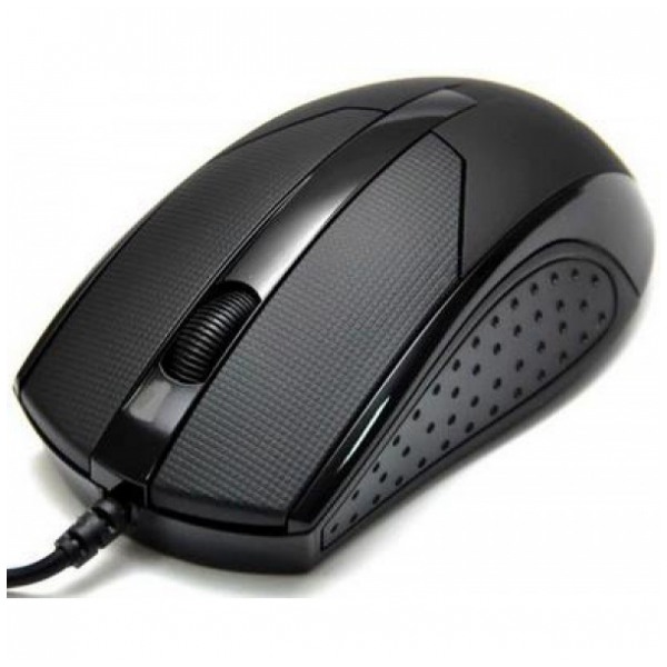 картинка Мышка DeTech DE-3099 Rubber Shiny Black (DE-3099) от магазина КомпьютерЦентр