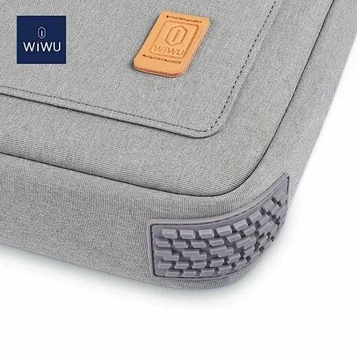 картинка Сумка для ноутбука WIWU Pioneer Handbag Pro 14'' Gray от магазина КомпьютерЦентр
