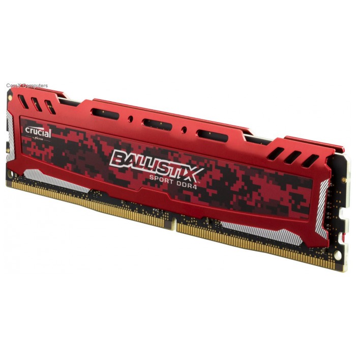 картинка Оперативная память Crucial DIMM DDR4 16Gb 2400MHz PC4-19200 Ballisix Sport LT Red (BLS16G4D240FSE) от магазина КомпьютерЦентр