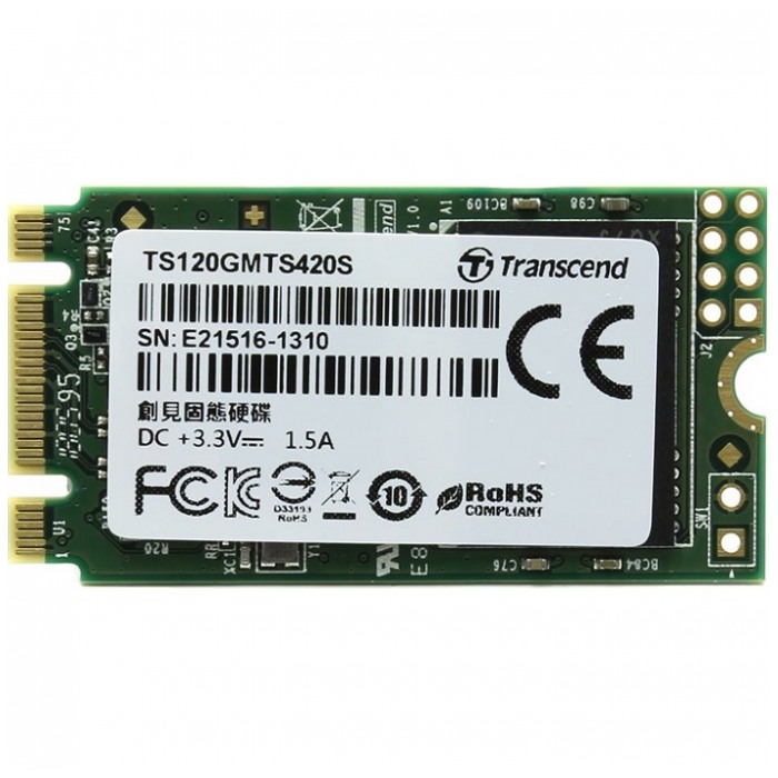 картинка SSD накопитель Transcend 120 Гб 2.5' 2242 SATAIII (TS120GMTS420S) от магазина КомпьютерЦентр