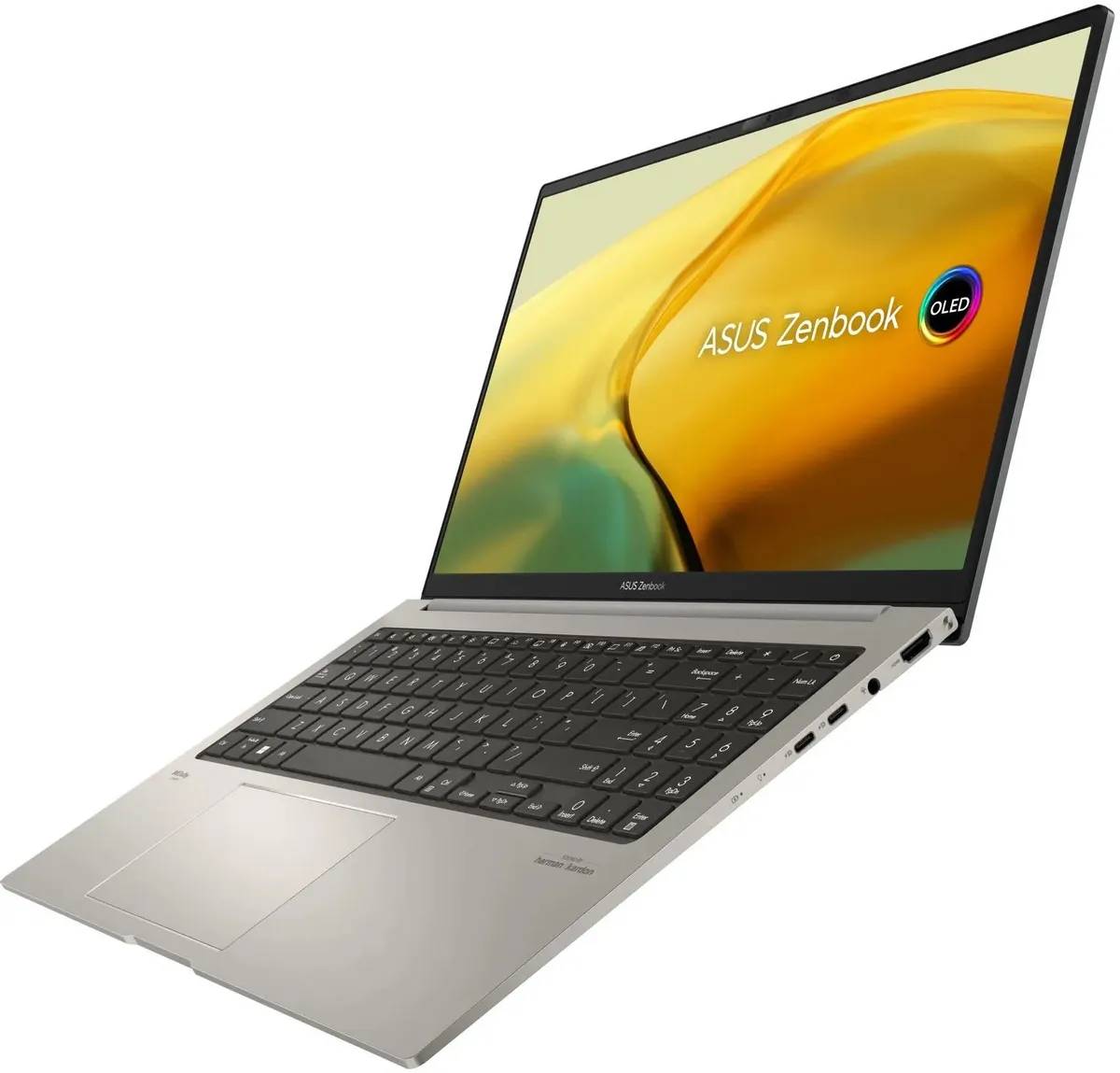картинка Ноутбук ASUS Zenbook 15 OLED (UM3504DA-MA197) 15.6'' (2880x1620) 120Гц OLED/  Ryzen5 7535U/  16ГБ/  SSD 512ГБ/  AMD Radeon 660M/  67 Вт*ч/  1.5 кг/  Grey от магазина КомпьютерЦентр