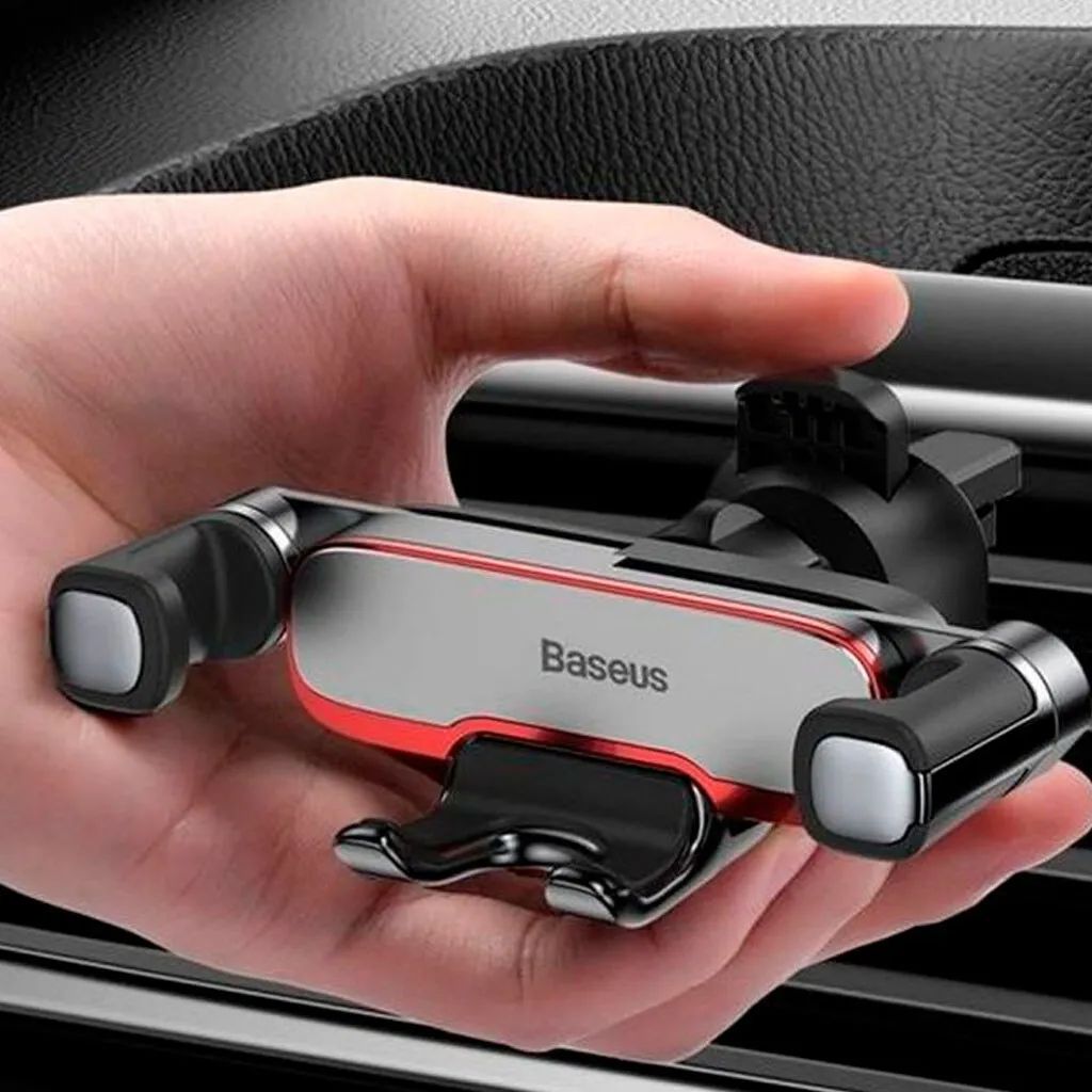 картинка Автодержатель Baseus Mr Hui Gravity Car Mount Silver от магазина КомпьютерЦентр
