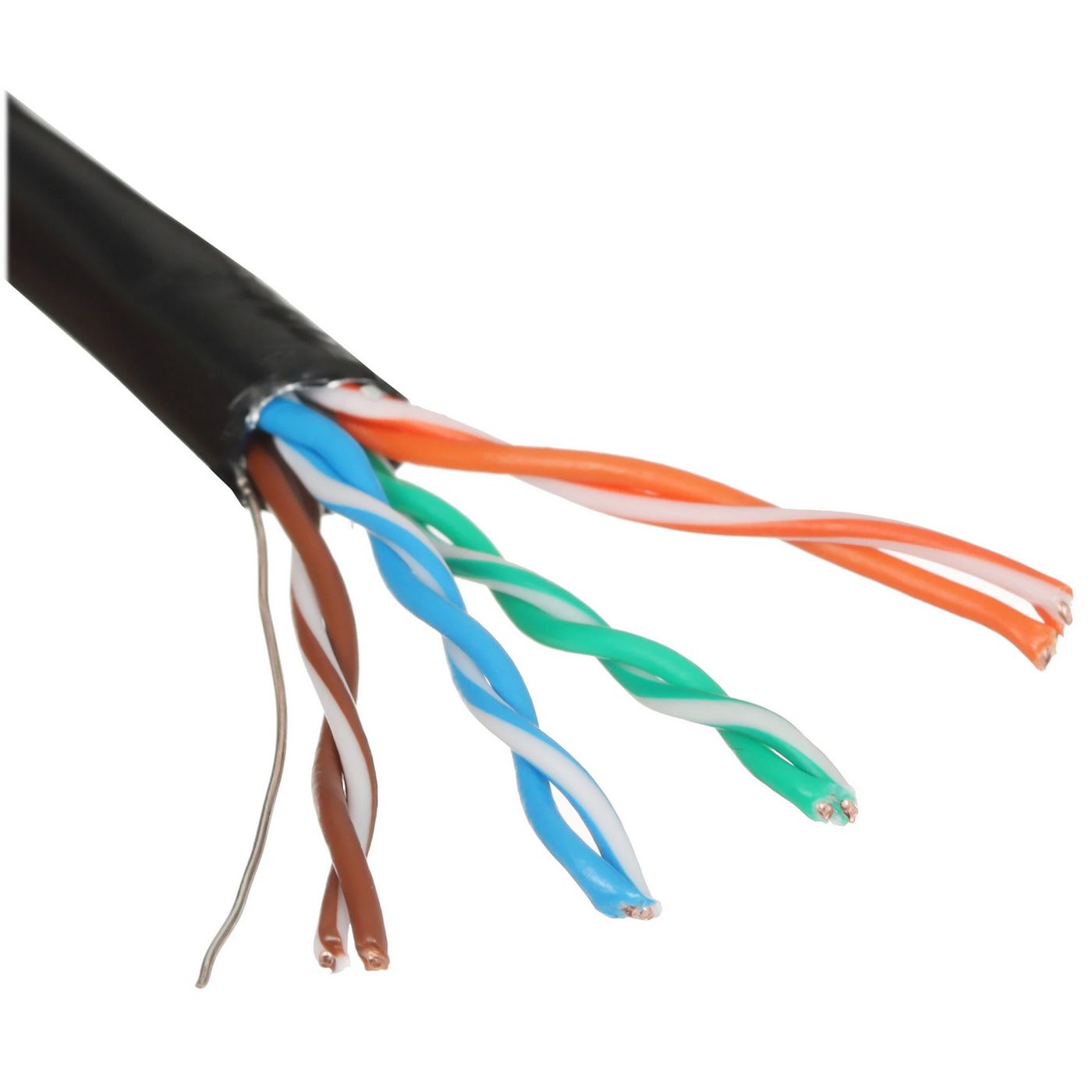 картинка Кабель Cablexpert FPC-5051E-4-CU-OUT/ 100, FTP outdoor 4x2x0.51, медный, кат.5e, однож., 100м, box, черный от магазина КомпьютерЦентр