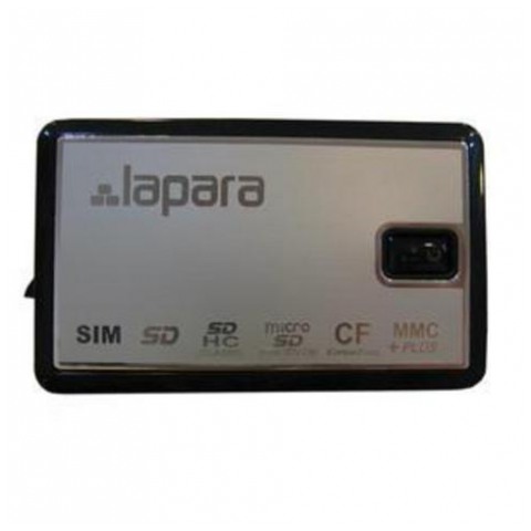 картинка Картридер внешний Lapara 81-in-1 Silver/Black (LA-520CR) от магазина КомпьютерЦентр