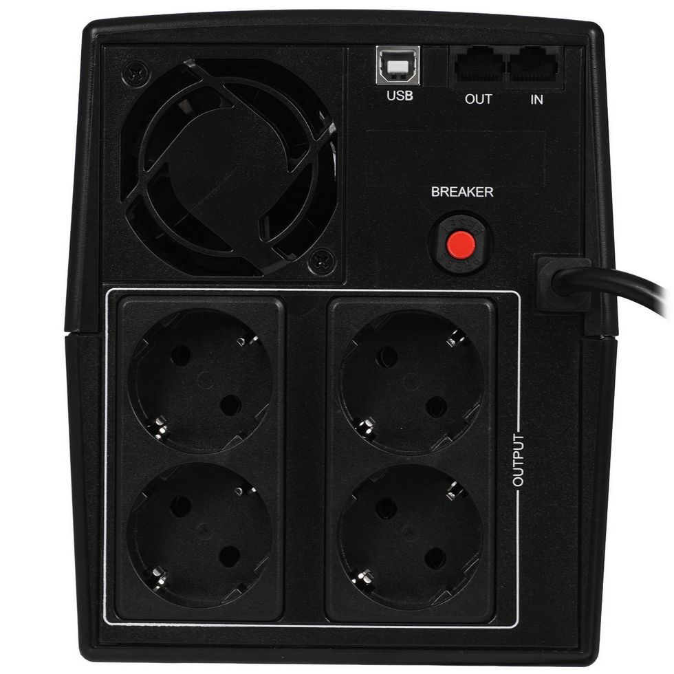 картинка ИБП Ippon Back Basic 1500 Euro 900Вт 1500BA Black (1108022) от магазина КомпьютерЦентр