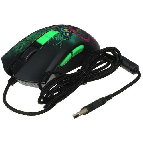 картинка Мышка ARDOR GAMING Fury Beast (ARD-FURY3327-BEAST-GR) проводная 12400 dpi, PMW3327, RGB Green от магазина КомпьютерЦентр