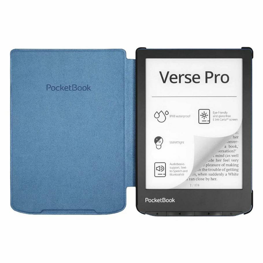 картинка Чехол электронной книги для PocketBook 634 Verse Pro (темно-синий) от магазина КомпьютерЦентр