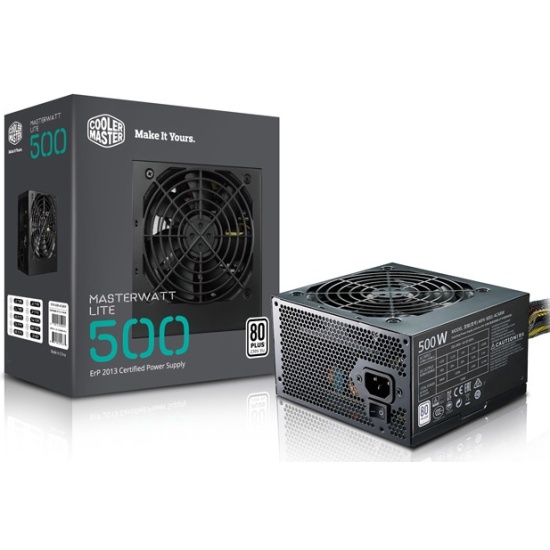 картинка Блок питания Cooler Master 500W Power Supply MasterWatt Lite ATX  (MPX-5001-ACABW-ES) от магазина КомпьютерЦентр